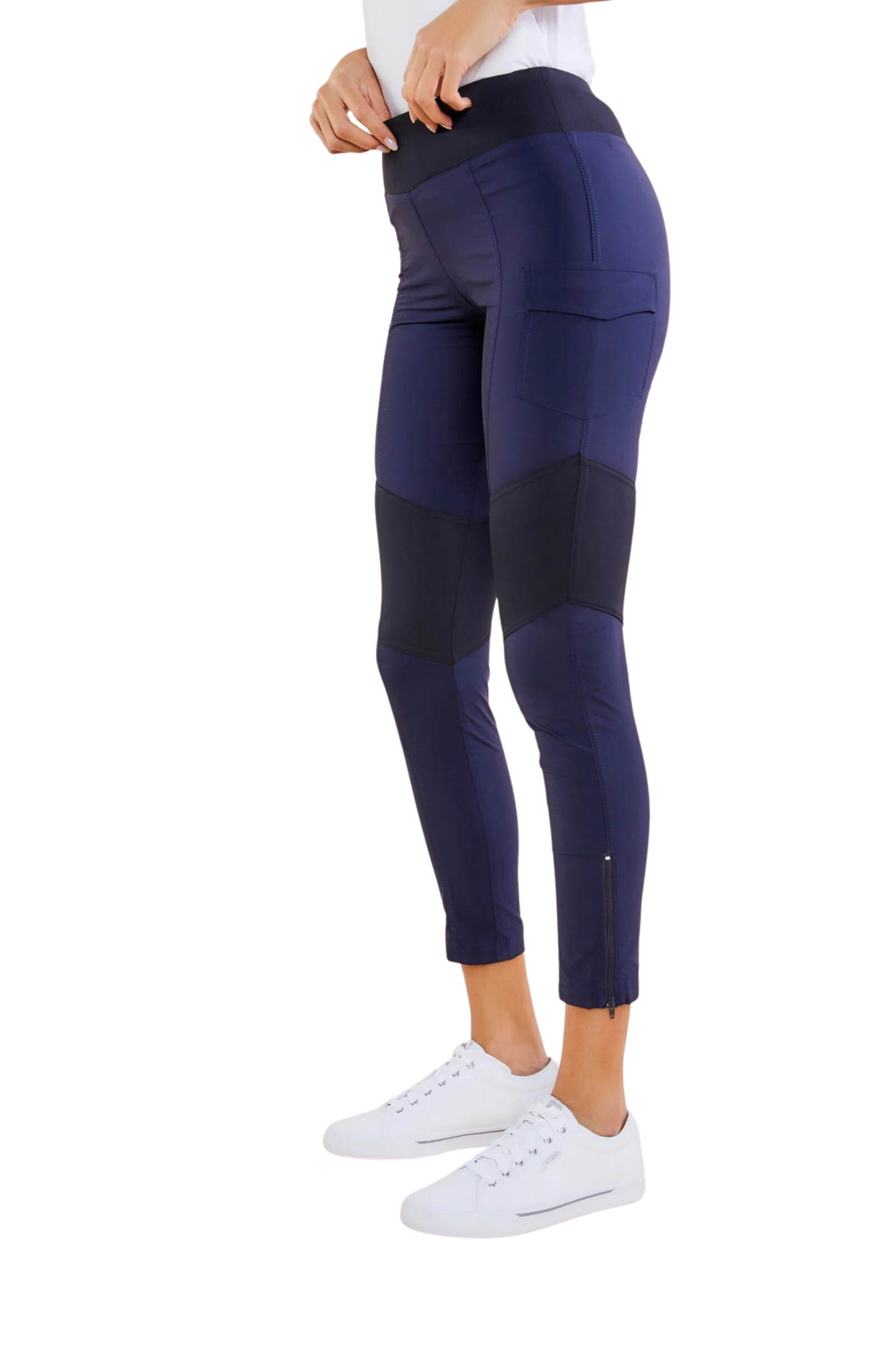 The Andrea Contrast-Panel Legging