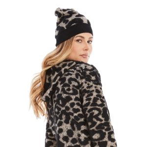 Ciara Hoodie Jacket in Cozy 3D Print - Cheetah