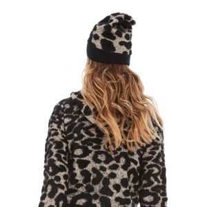 Ciara Hoodie Jacket in Cozy 3D Print - Cheetah