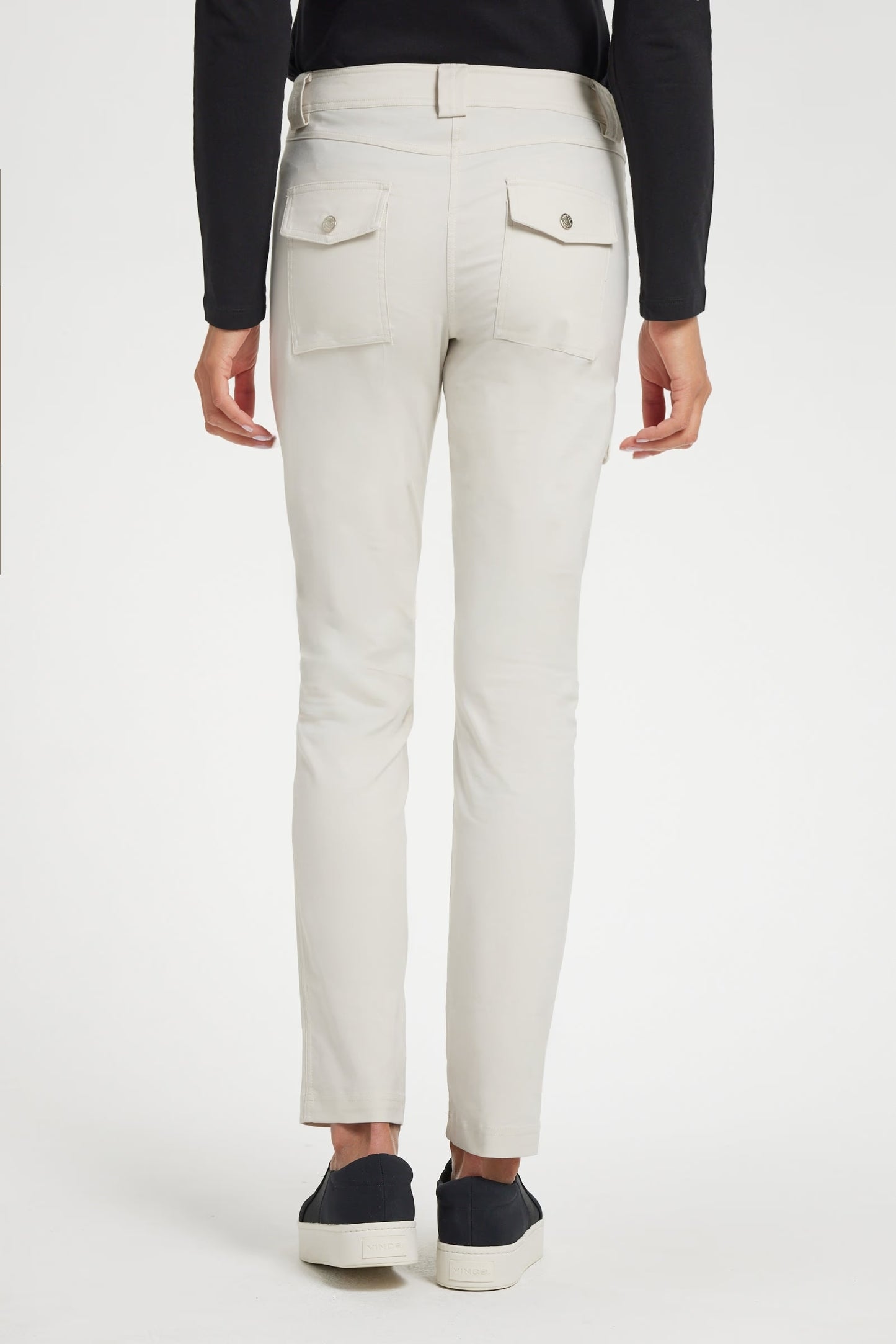 Kate Skinny Cargo Pant in Stone