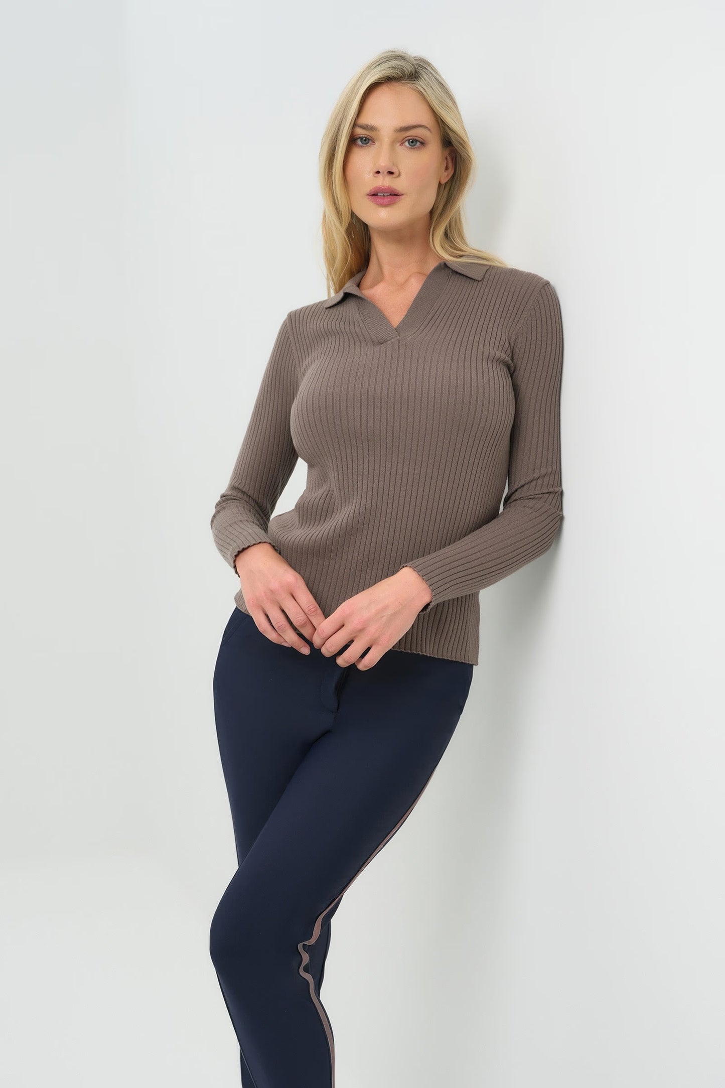 Knit Collared Top