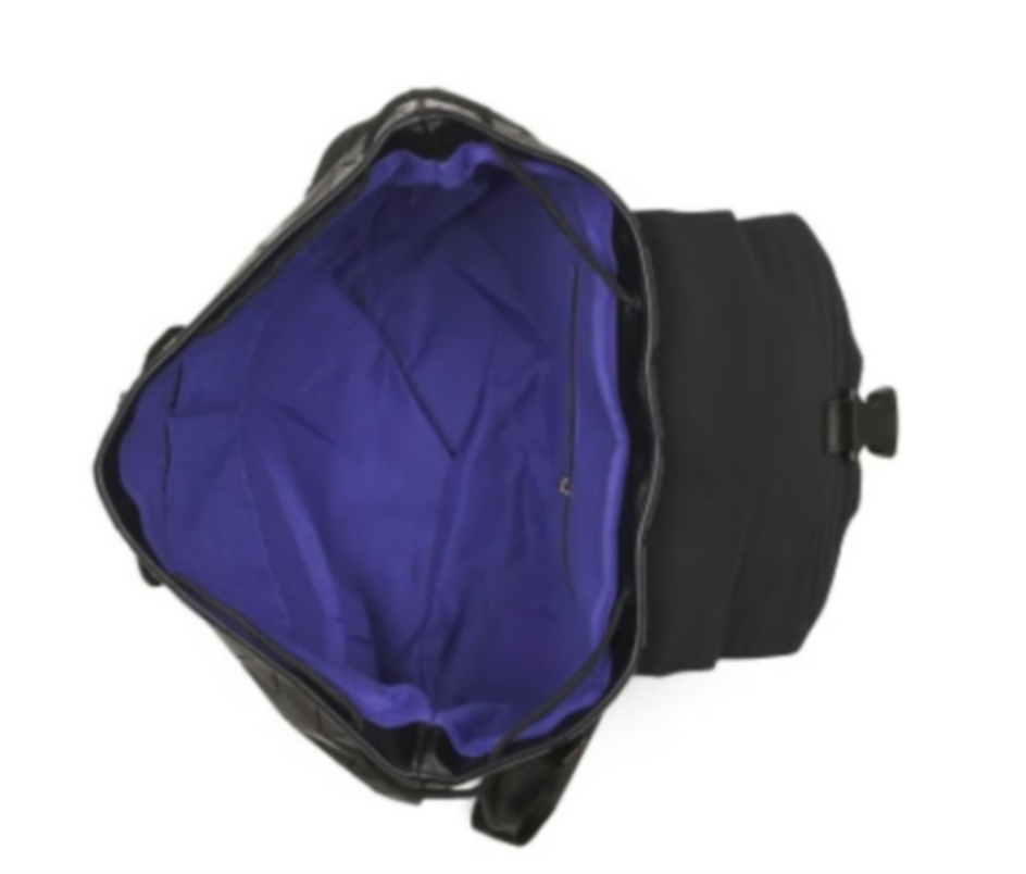 Matt Black Slanted Triangle BackPack