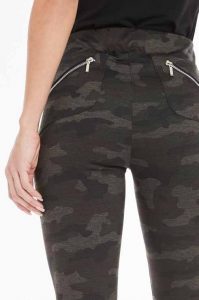 Shamira Camo Ponte Slim Fit Pull-On Pant