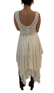 Full Lace Multi-Layered Asymmetrical Dress