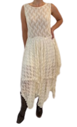 Full Lace Multi-Layered Asymmetrical Dress