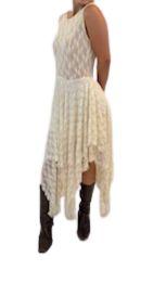Full Lace Multi-Layered Asymmetrical Dress