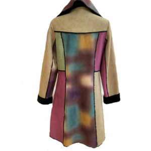 Hand Painted Artisan Suede Colorful Coat