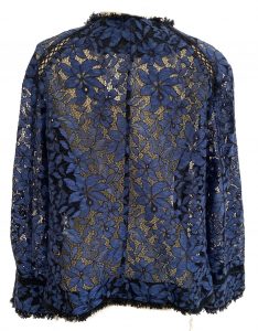 Guipure Navy and Black Jacket