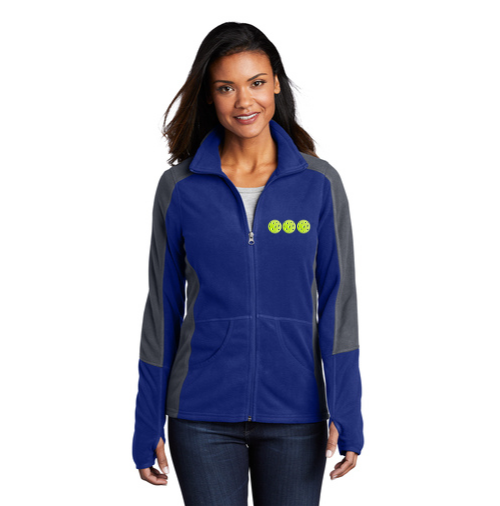 Soft Microfleece Colorblock Jacket - S