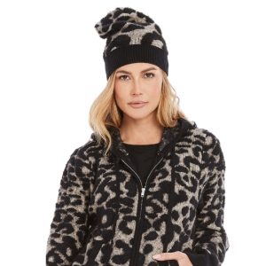 Ciara Hoodie Jacket in Cozy 3D Print - Cheetah