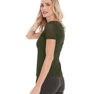 Melissa Short Sleeve Tee in Army Green