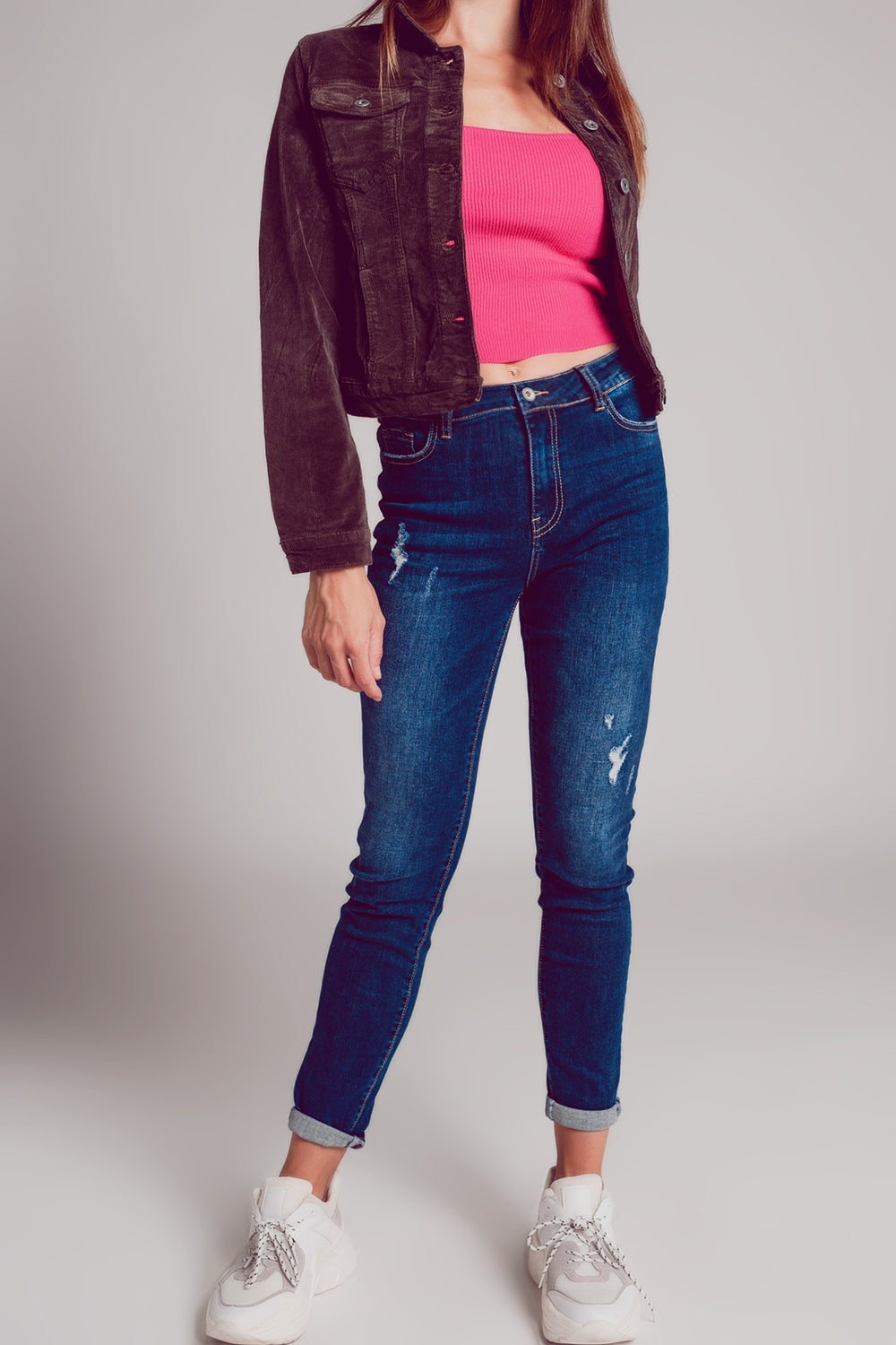Dark Brown Corduroy Jacket