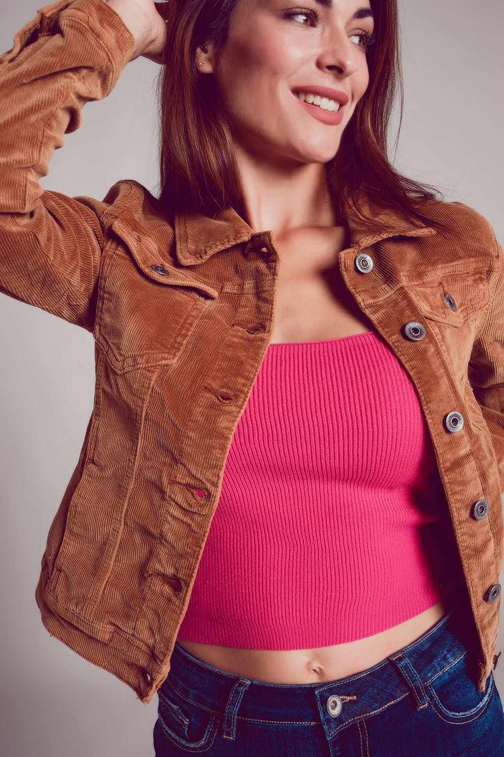 Camel Corduroy Jacket