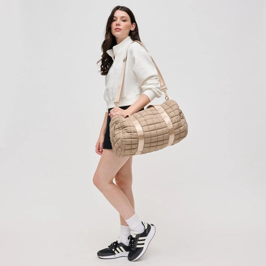 Quilted Puffer Duffel Bag